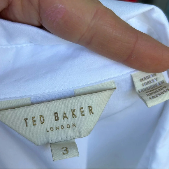 Ted Baker Sarelia Exaggerated Frill Shirt, Ted Size “3” (approx  size 8) - Picture 14 of 15